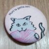 CHAPA MUNI LA GATITA ZEN - OVILLO DE LANA